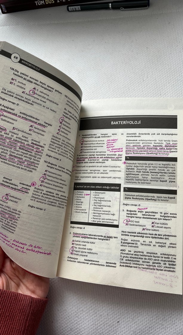 Mikrobiyoloji Soruları DUS Soru Kitabı - Miadent - Görsel 2