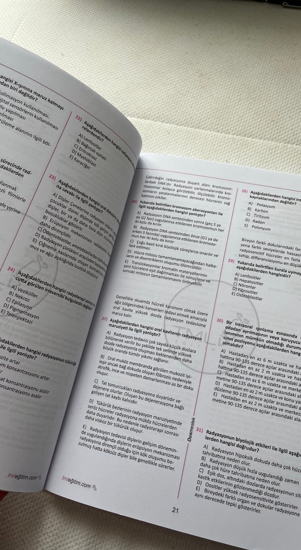 DUS Ağız Diş ve Çene Radyolojisi Soru Bankası - Görsel 3