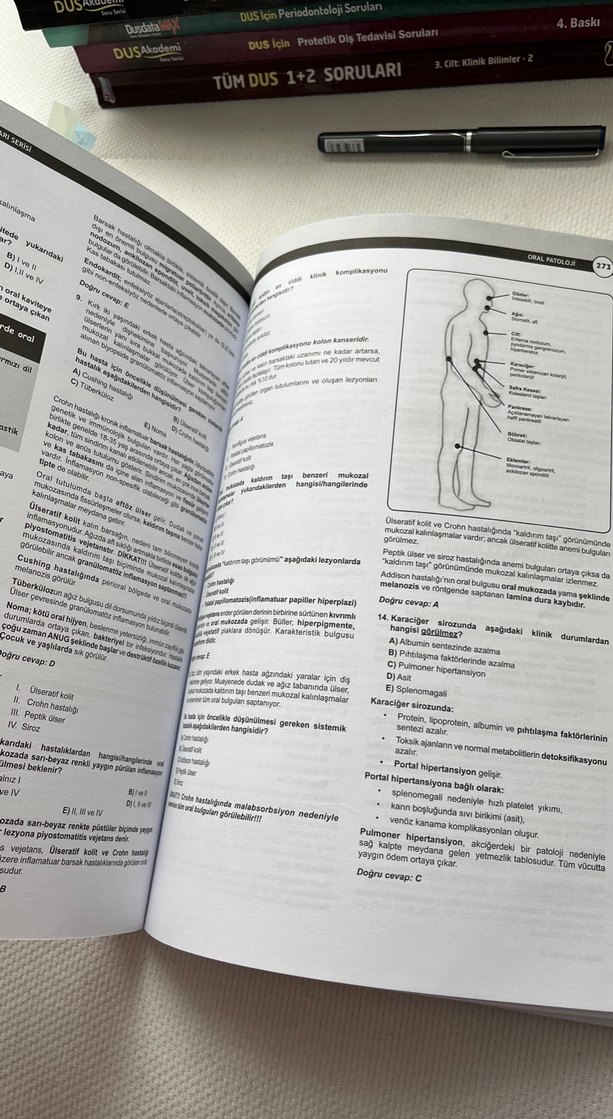 DUS Akademi Temel ve Oral Patoloji Soruları 4. Baskı - Görsel 2