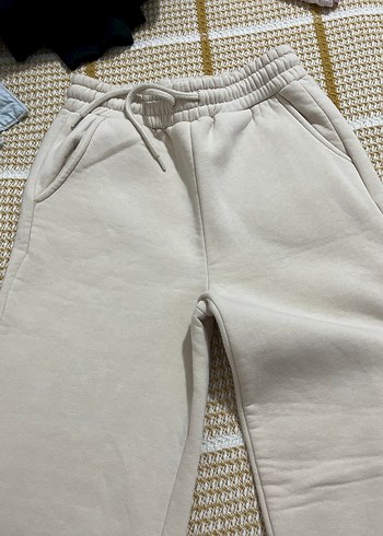 Beyaz Kadın Midi Eşofman Altı - Görsel 4