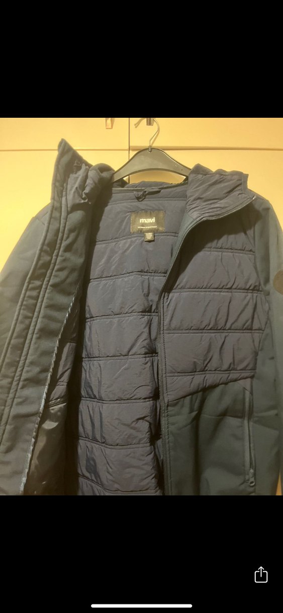 Siyah Fermuarlı Erkek Midi Mont - Görsel 4