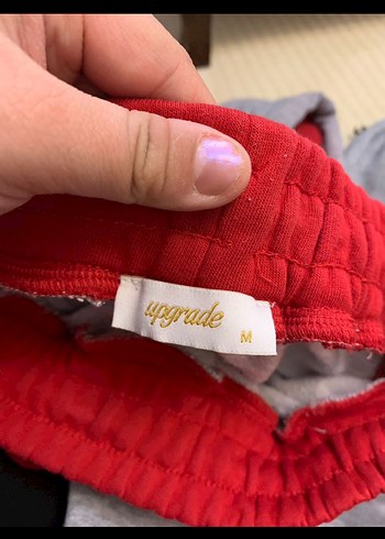 Gri ve Kırmızı Kadın Eşofman Takımı - Görsel 4