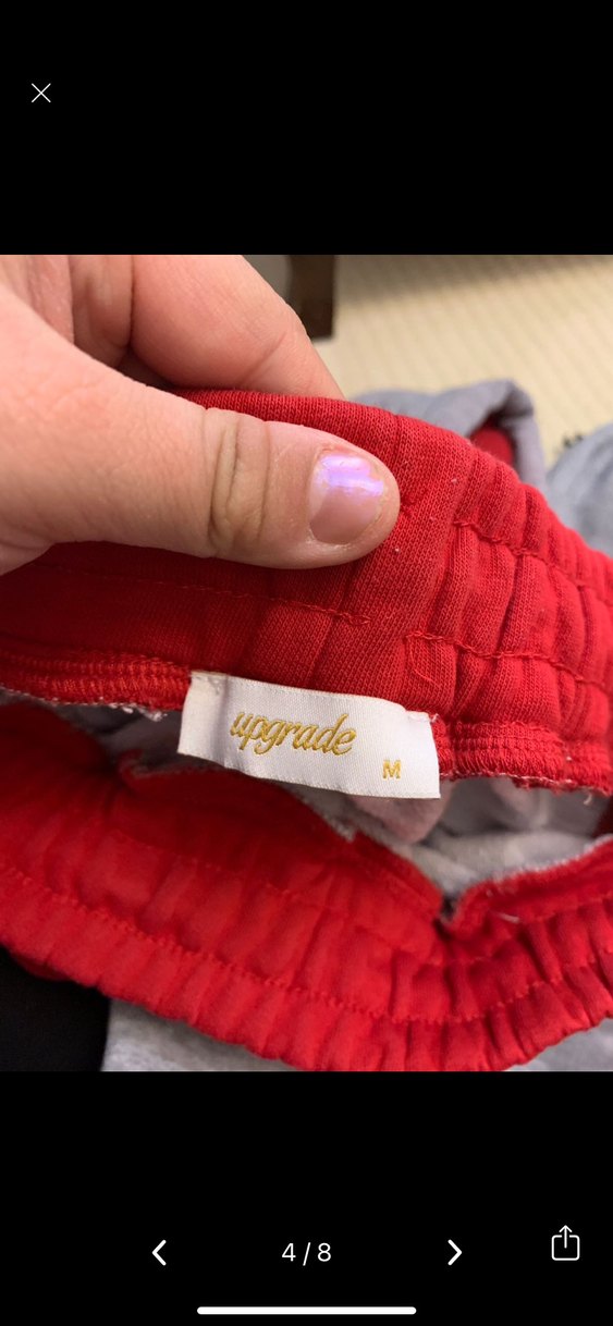 Gri ve Kırmızı Kadın Eşofman Takımı - Görsel 4