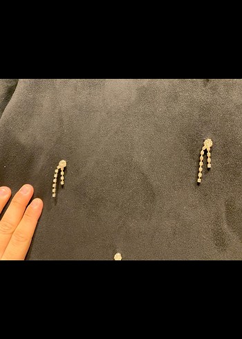 Kısa Kollu Siyah kadife - Görsel 4