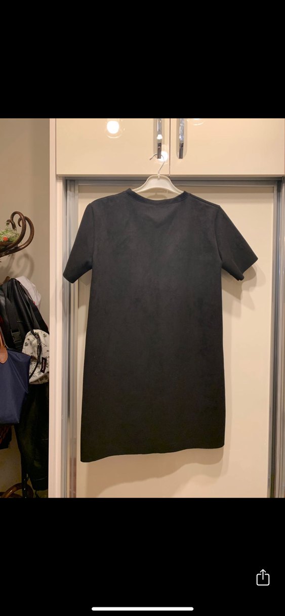 Kısa Kollu Siyah kadife - Görsel 2