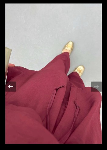 Bordo Gold düğmeli takım - Görsel 3