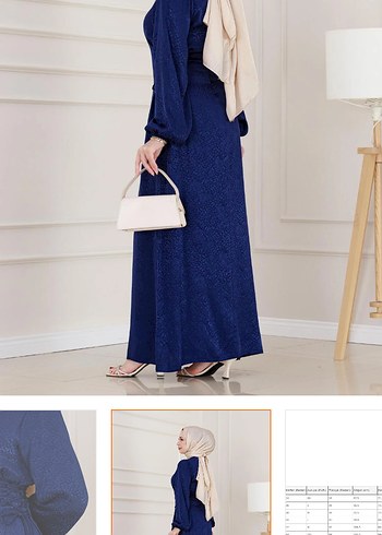 Mavi Parlak Uzun Drapeli Kadın Elbise - Görsel 2