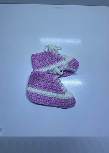 Kız Çocuk Çok Renkli Örgü patik - Görsel 2