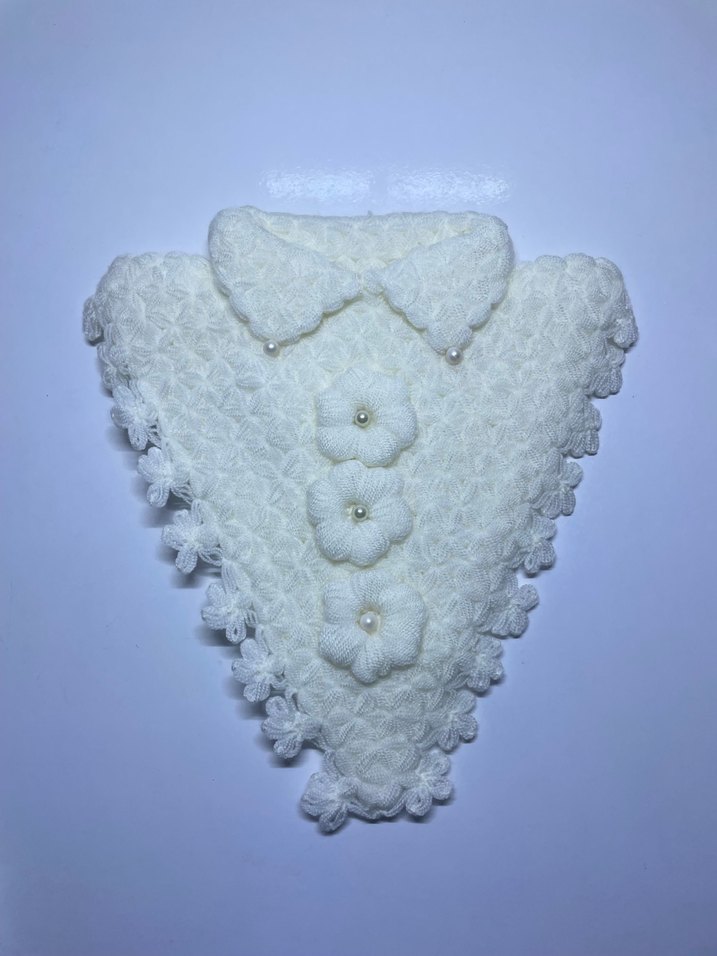 İşlemeli İnci DetaylıBeyaz Lif Takımı - Görsel 3