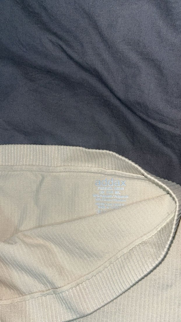 Bej Straplez Pamuklu Bustiyer - Görsel 2