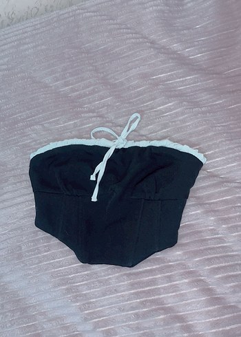 Siyah Straplez Büstiyer - Görsel 2