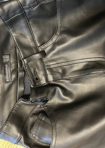 STRADİVARİUS YENİ DERİ PANTOLON - Görsel 4