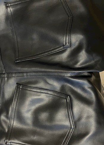 STRADİVARİUS YENİ DERİ PANTOLON - Görsel 5