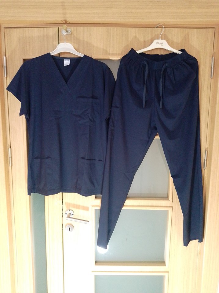 scrubs Lacivert V Yaka unisex - Görsel 5