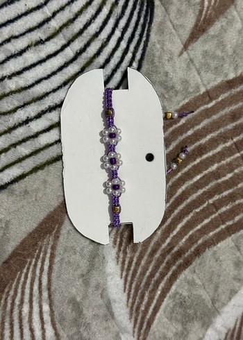 Mor Boncuklu Bohem Kadın Bileklik - Görsel 2