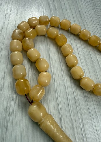 Parlak Bej Erkek Tesbih - Görsel 3