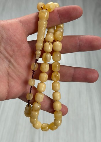 Parlak Bej Erkek Tesbih - Görsel 5