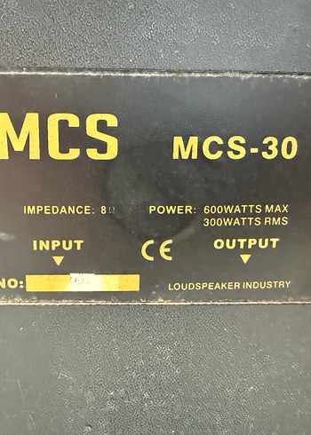 Siyah MCS pasif Hoparlör - Görsel 2