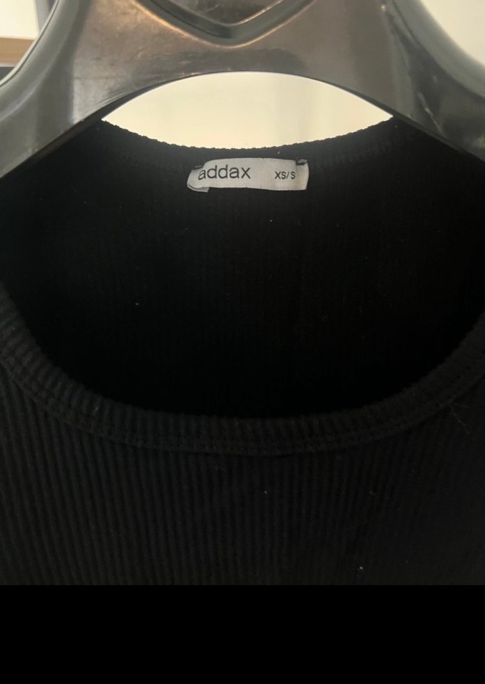 Addax Siyah Kadın Crop Top Kısa Kollu - Görsel 3