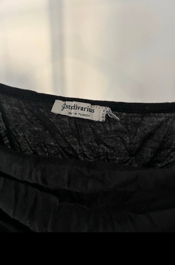 Kadın Siyah Kısa Drapeli Halter Bustiyer - Görsel 3