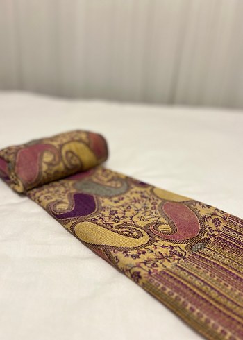 Bohem Renkli Püsküllü Kadın  Şal - Görsel 3