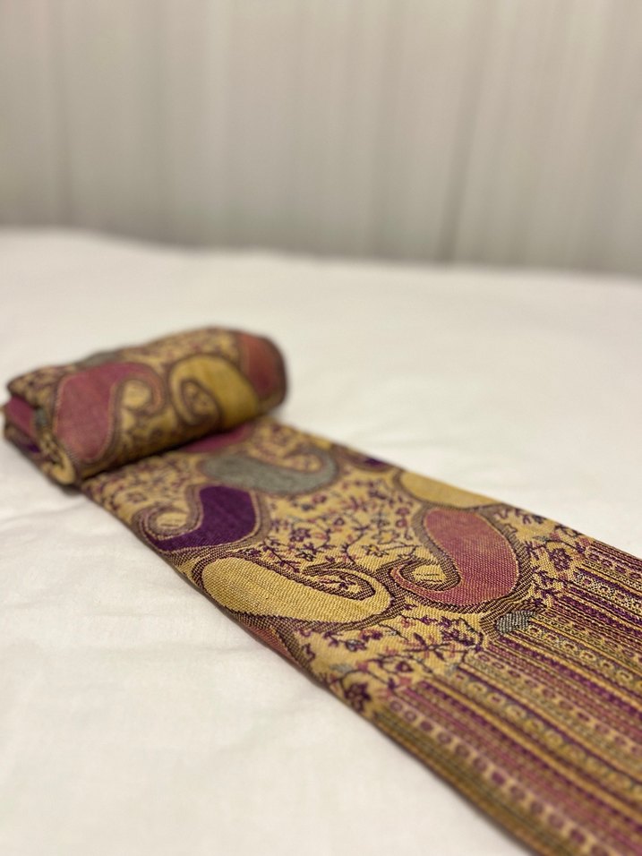 Bohem Renkli Püsküllü Kadın  Şal - Görsel 3