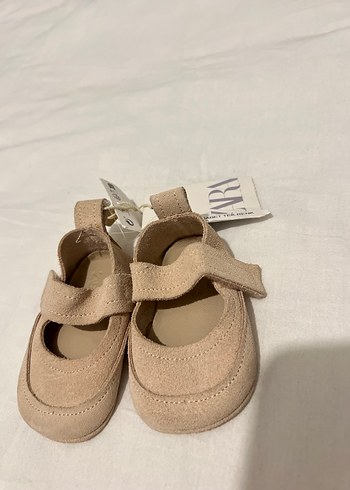 Kız Çocuk Süet Babet Ayakkabı - Görsel 2