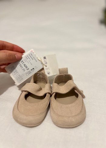 Kız Çocuk Süet Babet Ayakkabı - Görsel 3