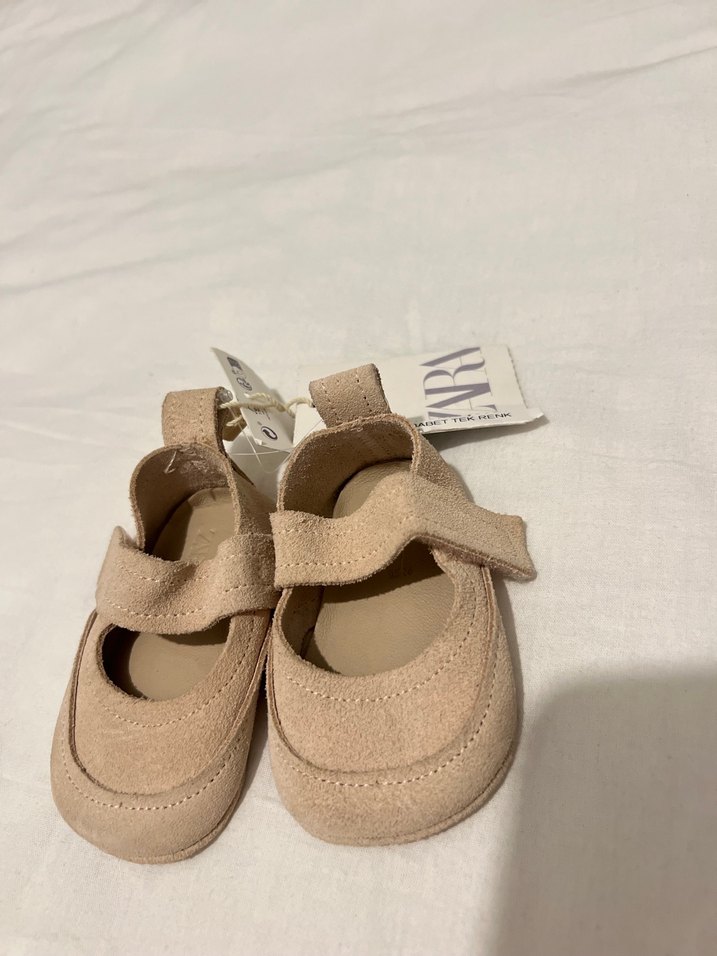 Kız Çocuk Süet Babet Ayakkabı - Görsel 2