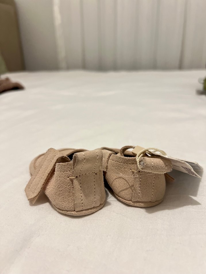 Kız Çocuk Süet Babet Ayakkabı - Görsel 4