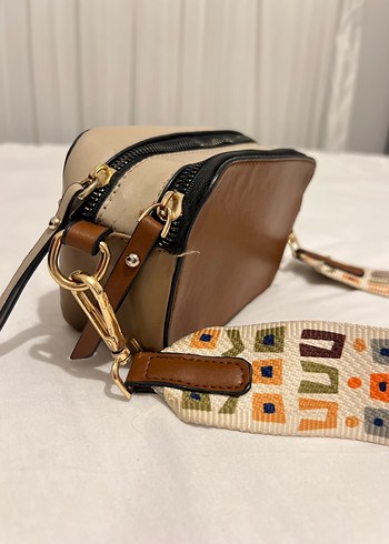 Bohem Tarzı Kahverengi Deri Çapraz Çanta - Görsel 4