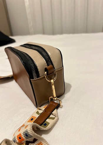 Bohem Tarzı Kahverengi Deri Çapraz Çanta - Görsel 2