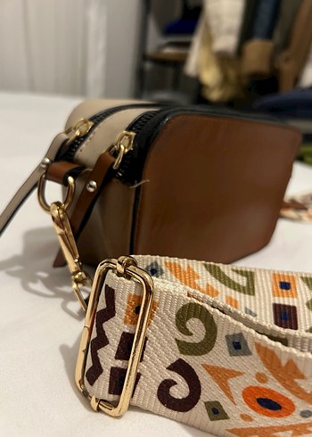 Bohem Tarzı Kahverengi Deri Çapraz Çanta - Görsel 6