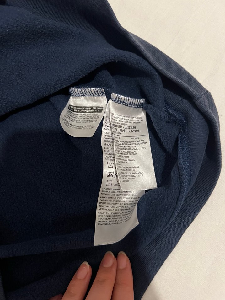 Levi's Lacivert Erkek Sweatshirt, Rahat Kesim - Görsel 4