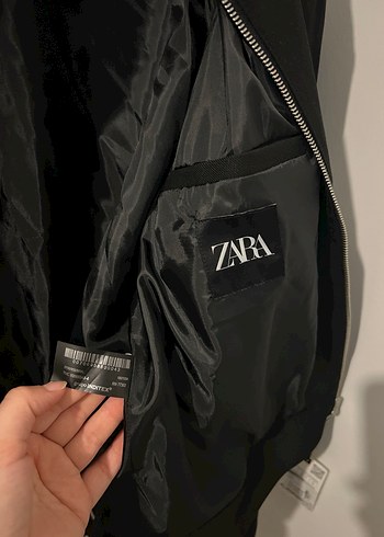 Siyah Fermuarlı Erkek Ceket - Görsel 5