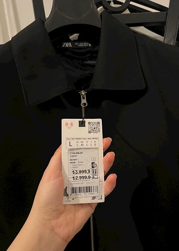 Siyah Fermuarlı Erkek Ceket - Görsel 3