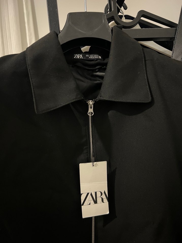 Siyah Fermuarlı Erkek Ceket - Görsel 2