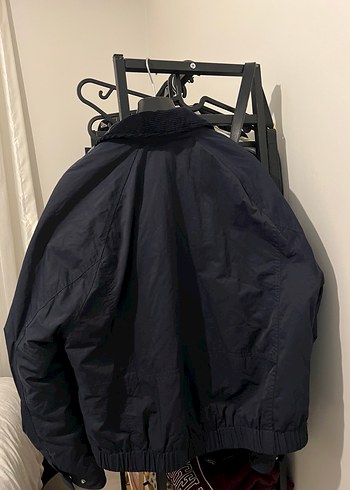 Zara Erkek Mavi Fermuarlı Midi Mont - Görsel 6