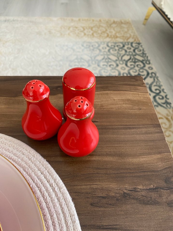 Pastel Pembe Yemek Tabağı ve Kasesi Seti - Görsel 5