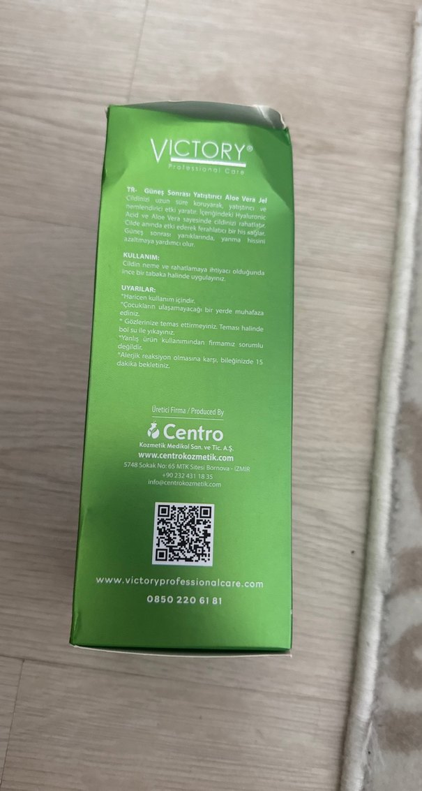 Victory Aloe Vera Jel - Güneş Sonrası Rahatlatıcı - Görsel 4