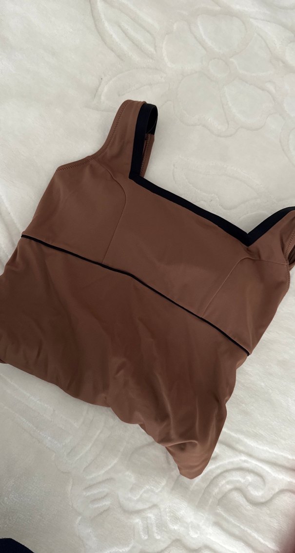 Kahverengi Basic Kadın Mayo - Görsel 3