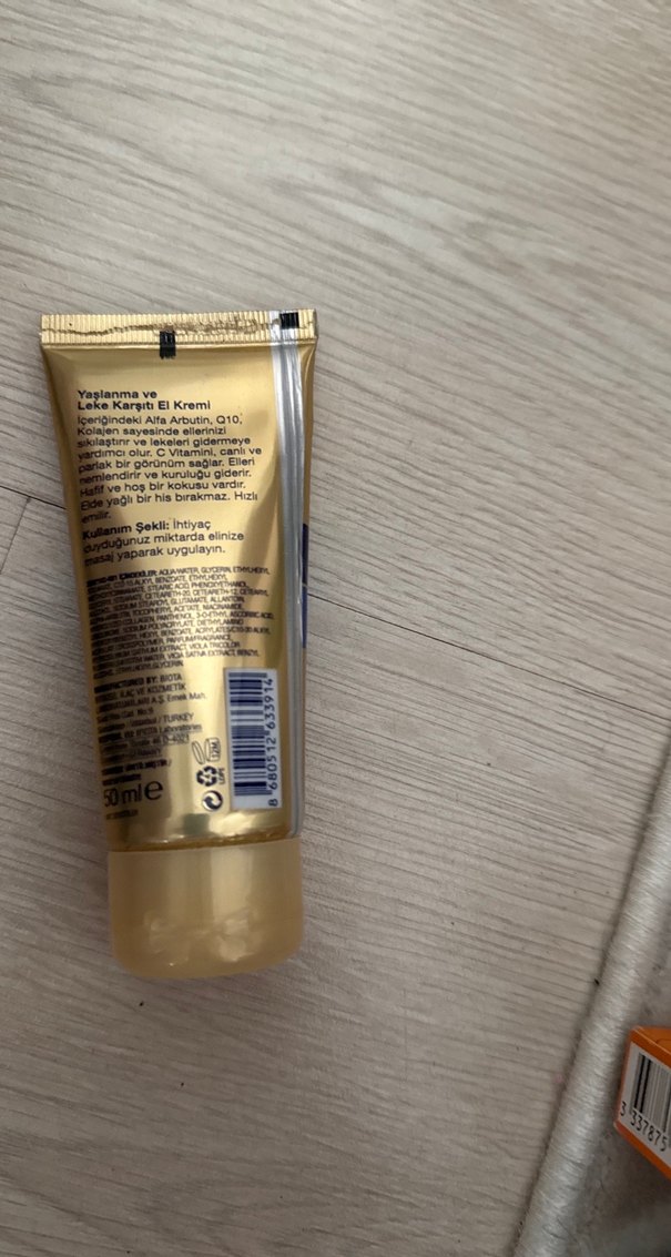 Bioder Q10 Altın Renkli El Kremi - Görsel 2