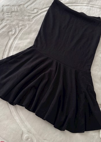 Siyah Volanlı Midi Etek - Görsel 3