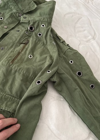 Yeşil Kadın Midi Parka Ceket - Görsel 3