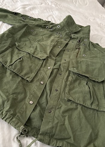 Yeşil Kadın Midi Parka Ceket - Görsel 2