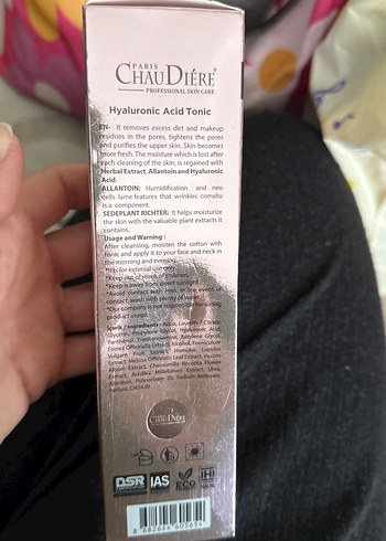 Chaudier Hyaluronik Asitli Tonik 200ml - Görsel 3