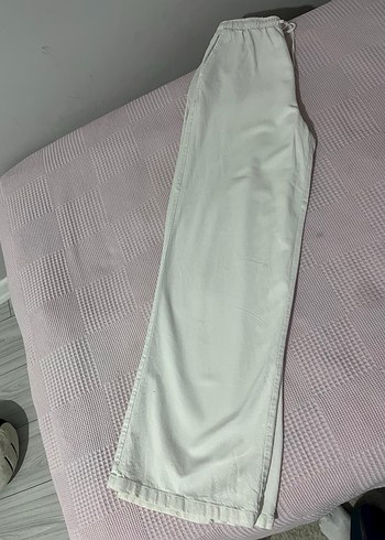 Beyaz keten pantolon - Görsel 2