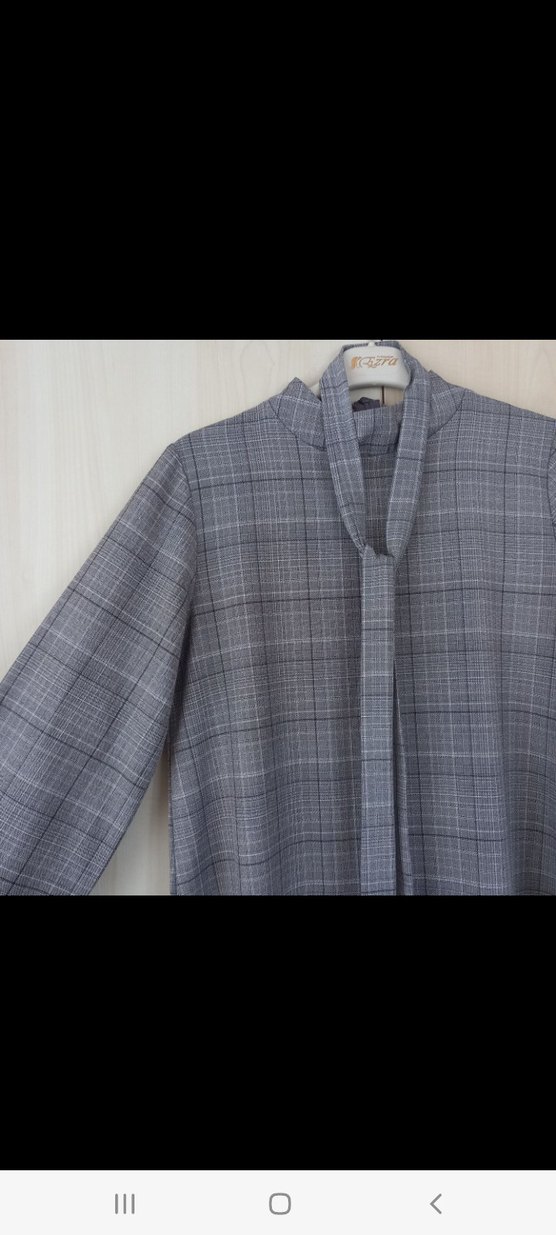 Kadın Gri Uzun Kollu Kemerli Takım - Görsel 2