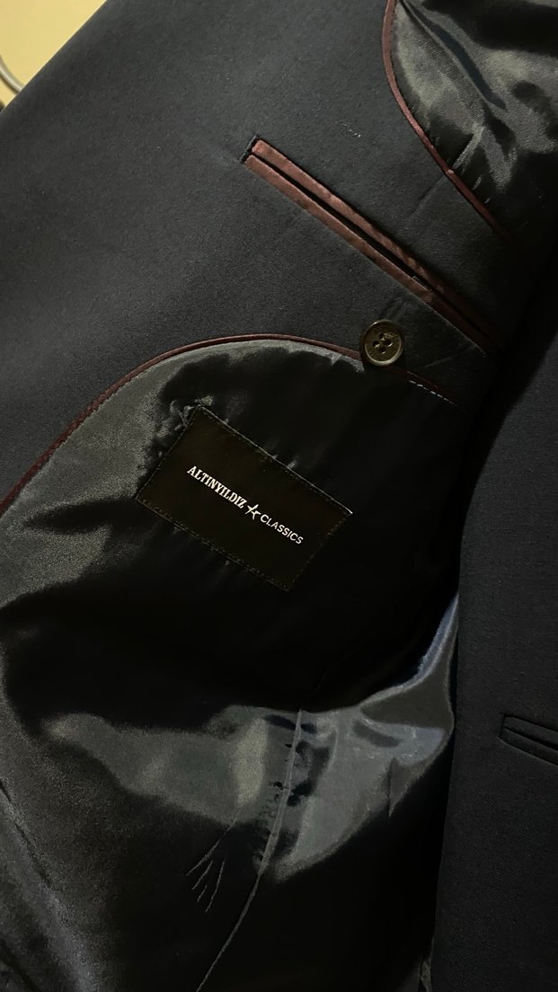 Lacivert Erkek Ofis Takım Elbise Takım - Görsel 4