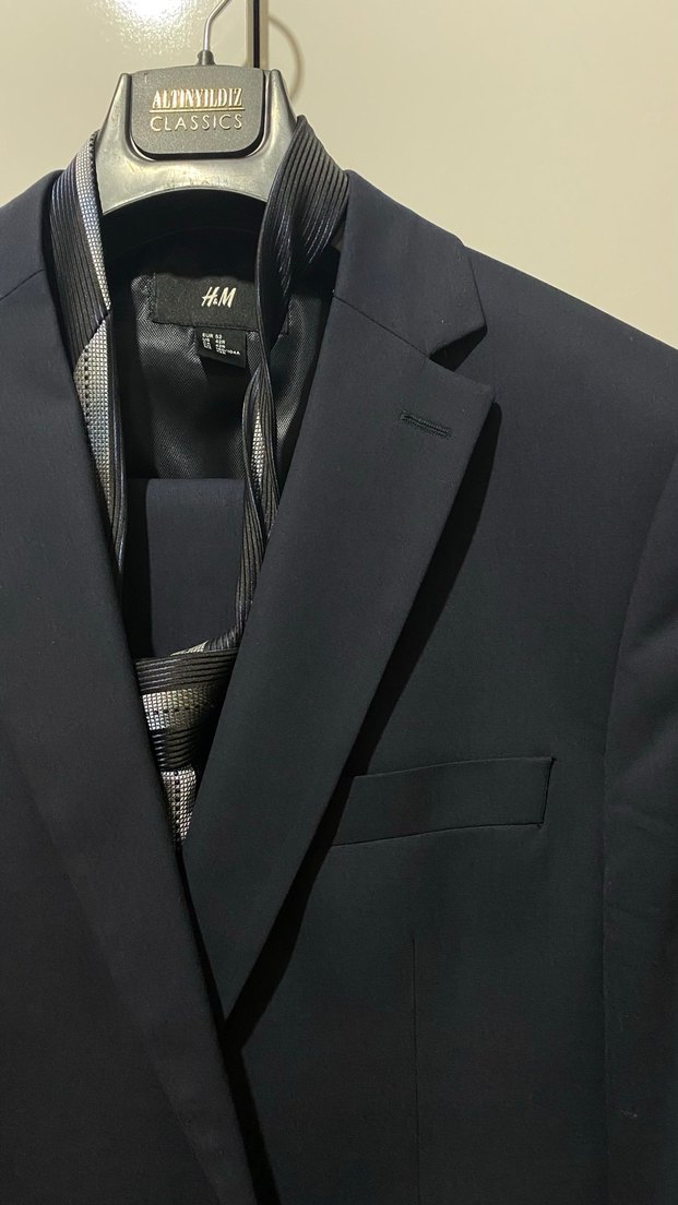 Lacivert Erkek Ofis Takım Elbise Takım - Görsel 3